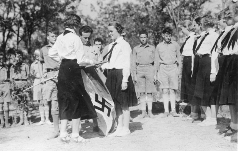 Hitler Youth and girls in Tientsin